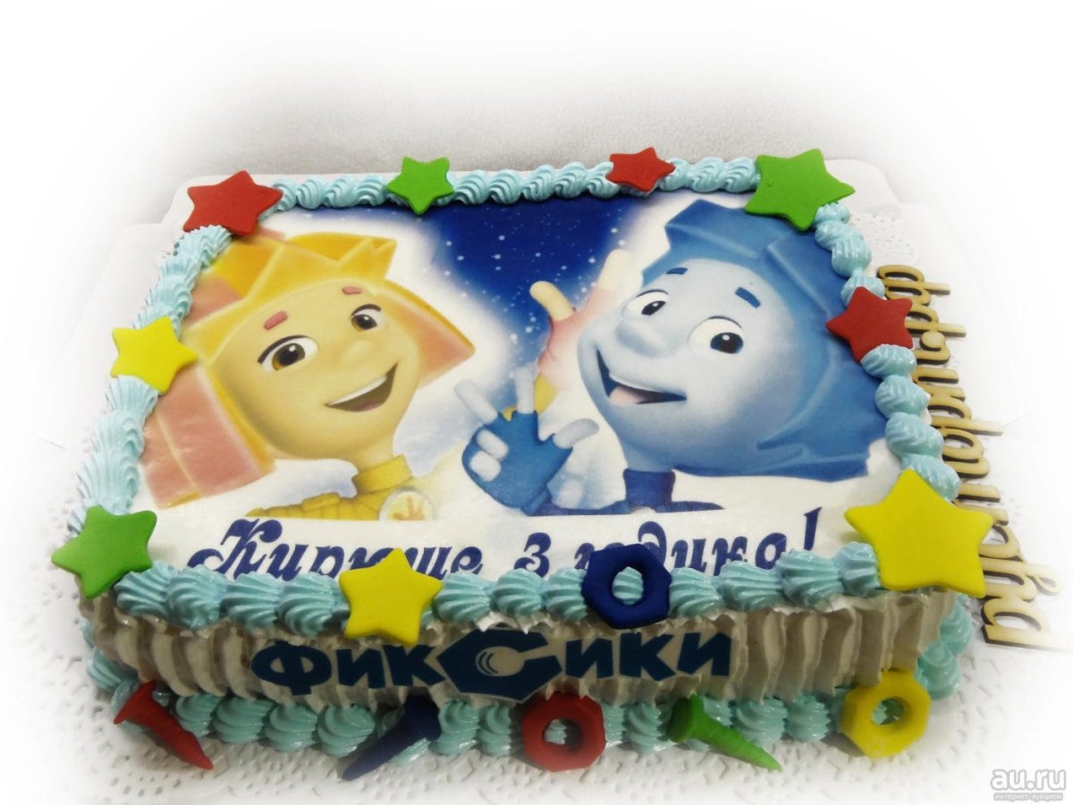 Торт Фиксики для Кирилла кремовый 3 года