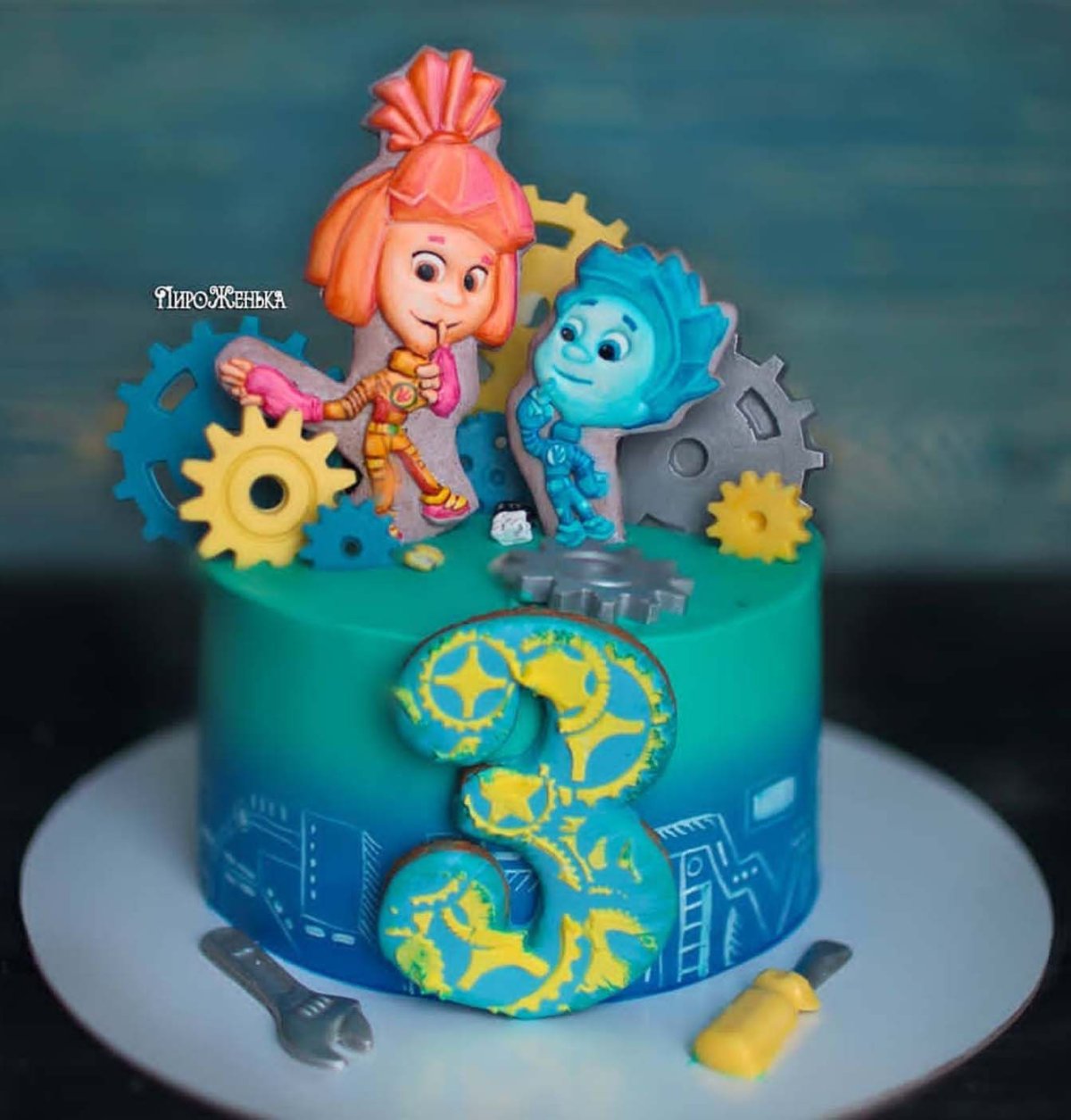 Торт Фиксики для мальчика без мастики