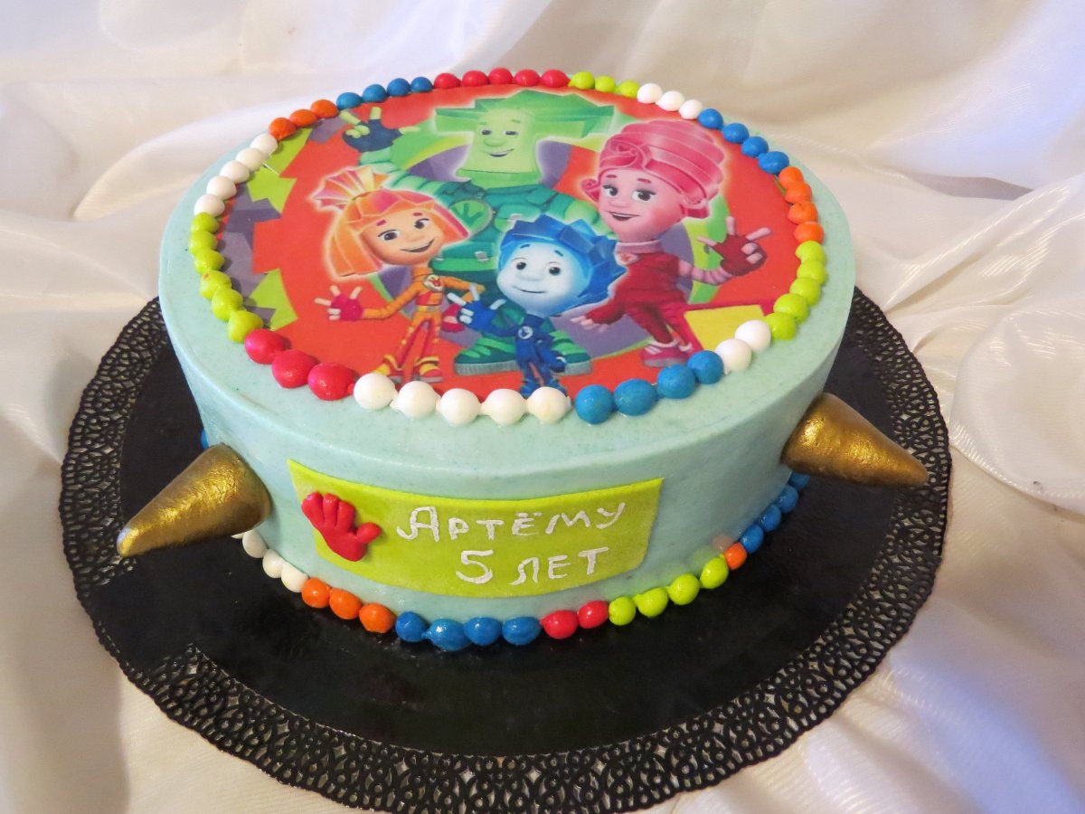 Торт Фиксики для мальчика без мастики