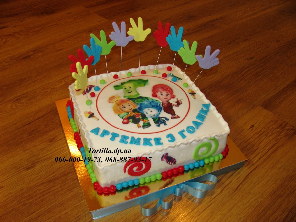 Фигурки Фиксики на торт