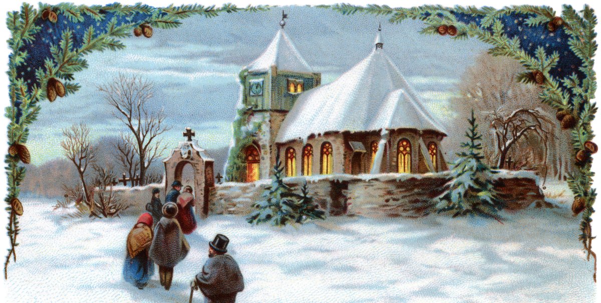 Счастливого Рождества ретро