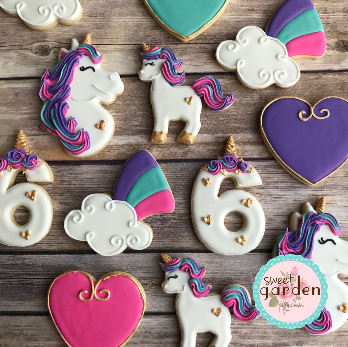 Печенье в стиле Единорожка