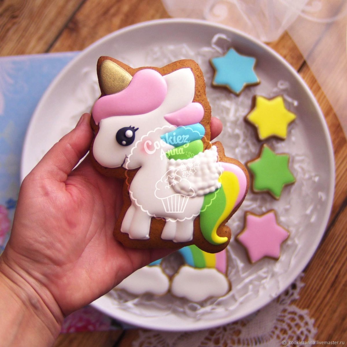 Пряник имбирный "Единорог"