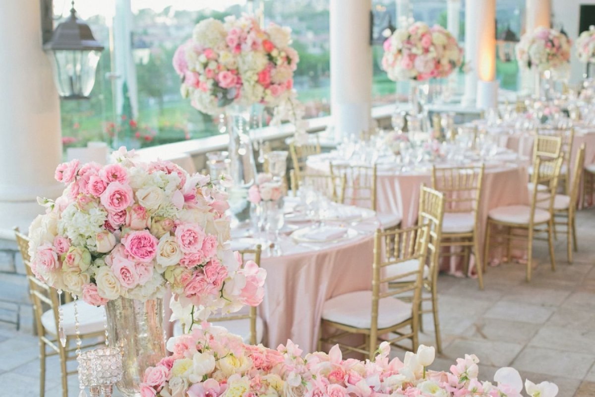 Свадьба в розовых тонах