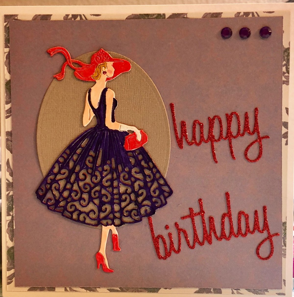 Открытка с днем рождения леди