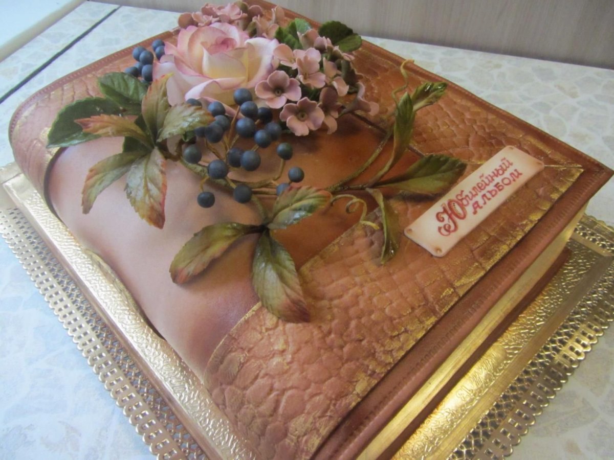 Торт книжка на юбилей женщине