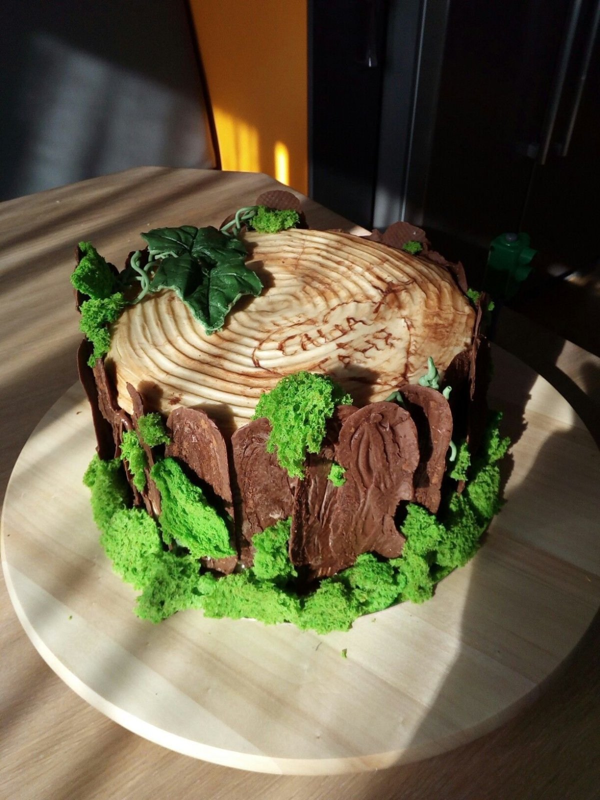 Торт пень декор