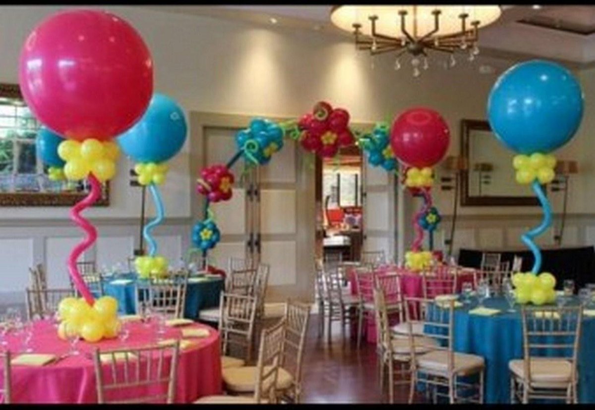 Украшение праздника шарами