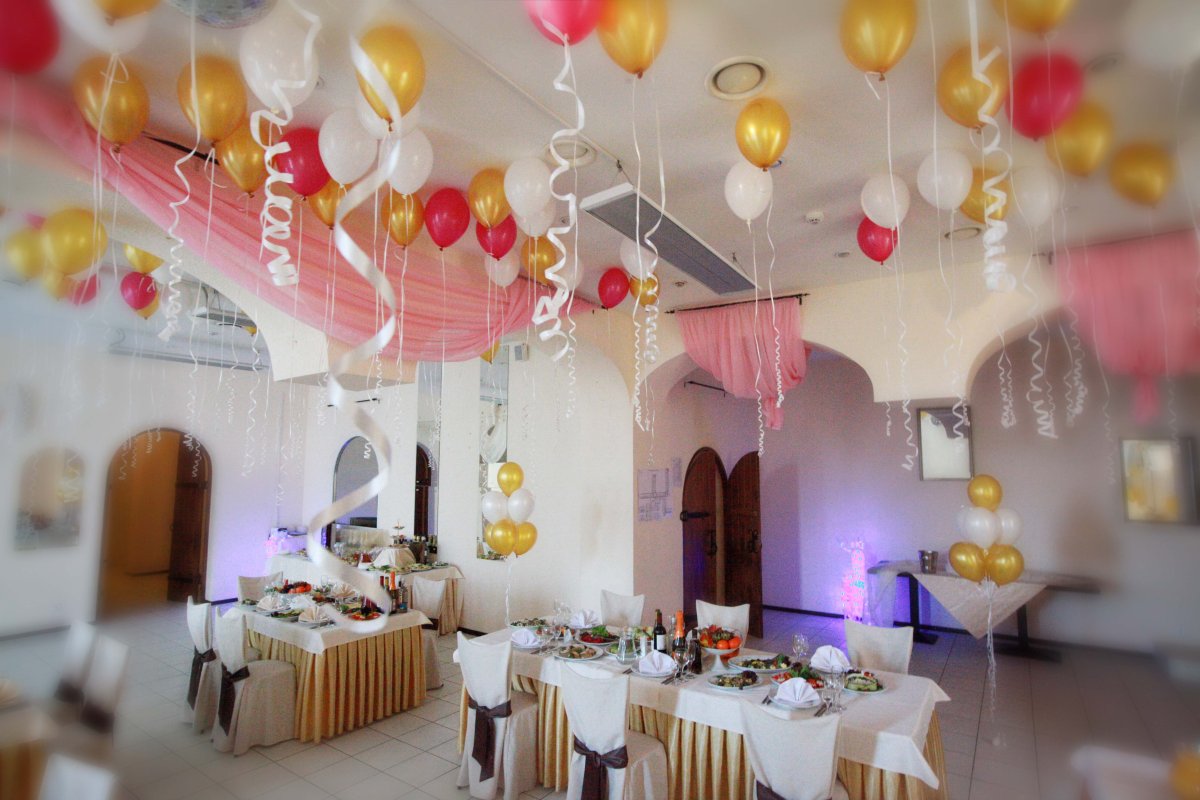 Украшение ресторана на выпускной