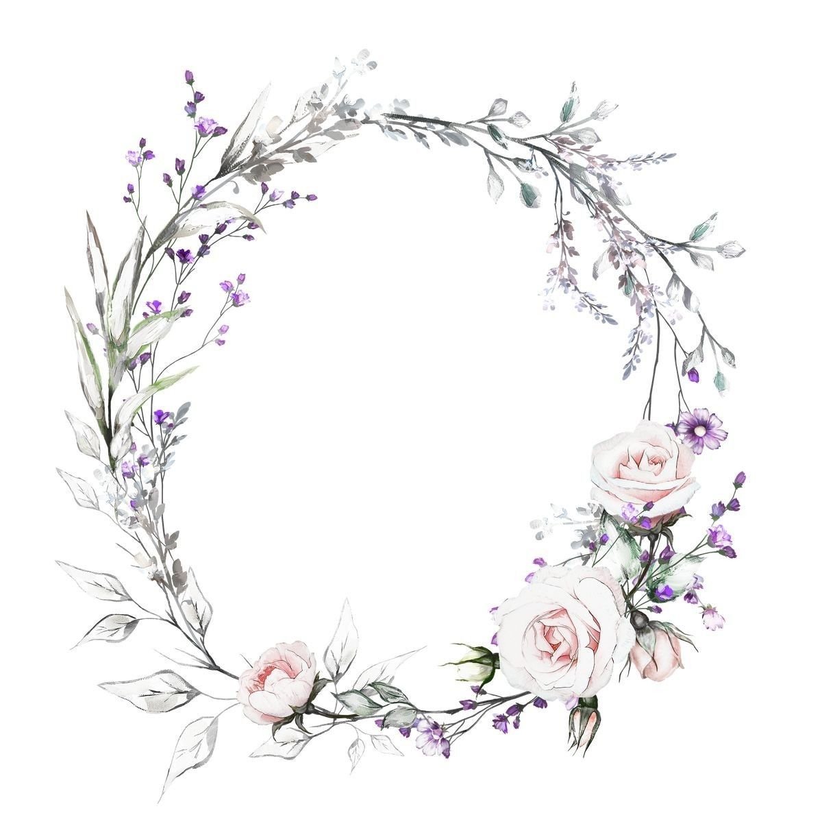 Акварельный венок