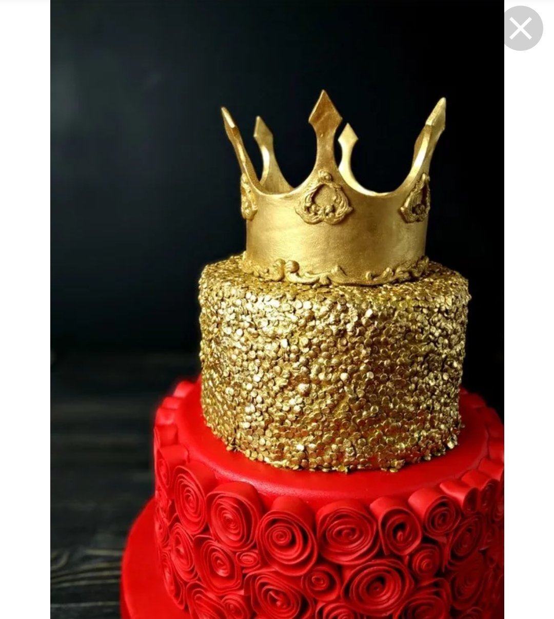 Торт с короной для женщины