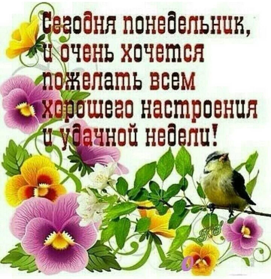 Открытки с понедельником удачной недели