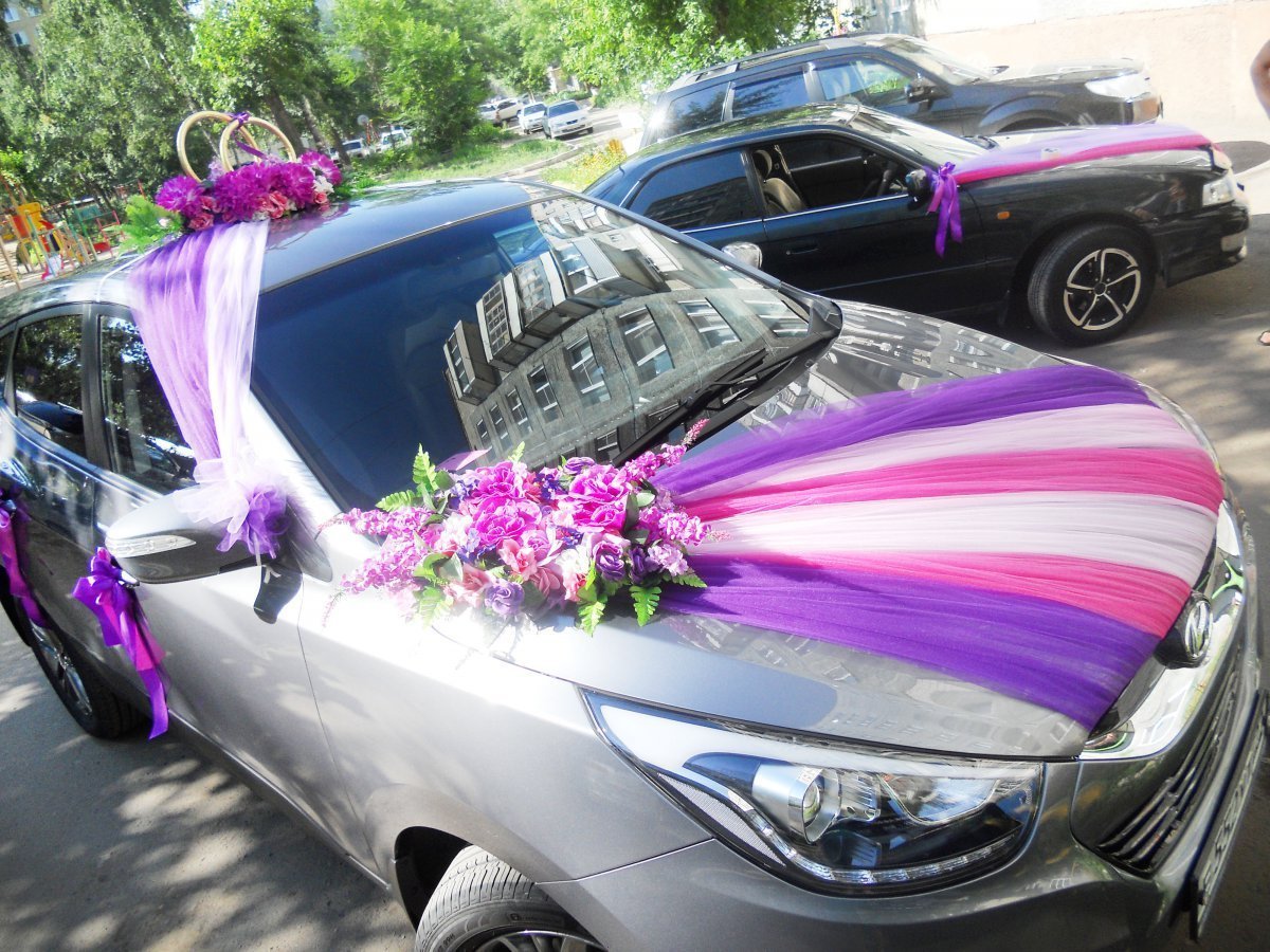 Украсить авто на свадьбу оригинально