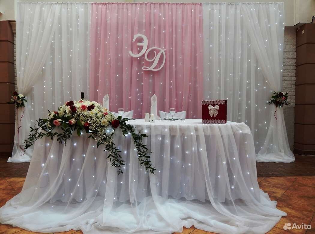 Декор свадебного стола жениха и невесты