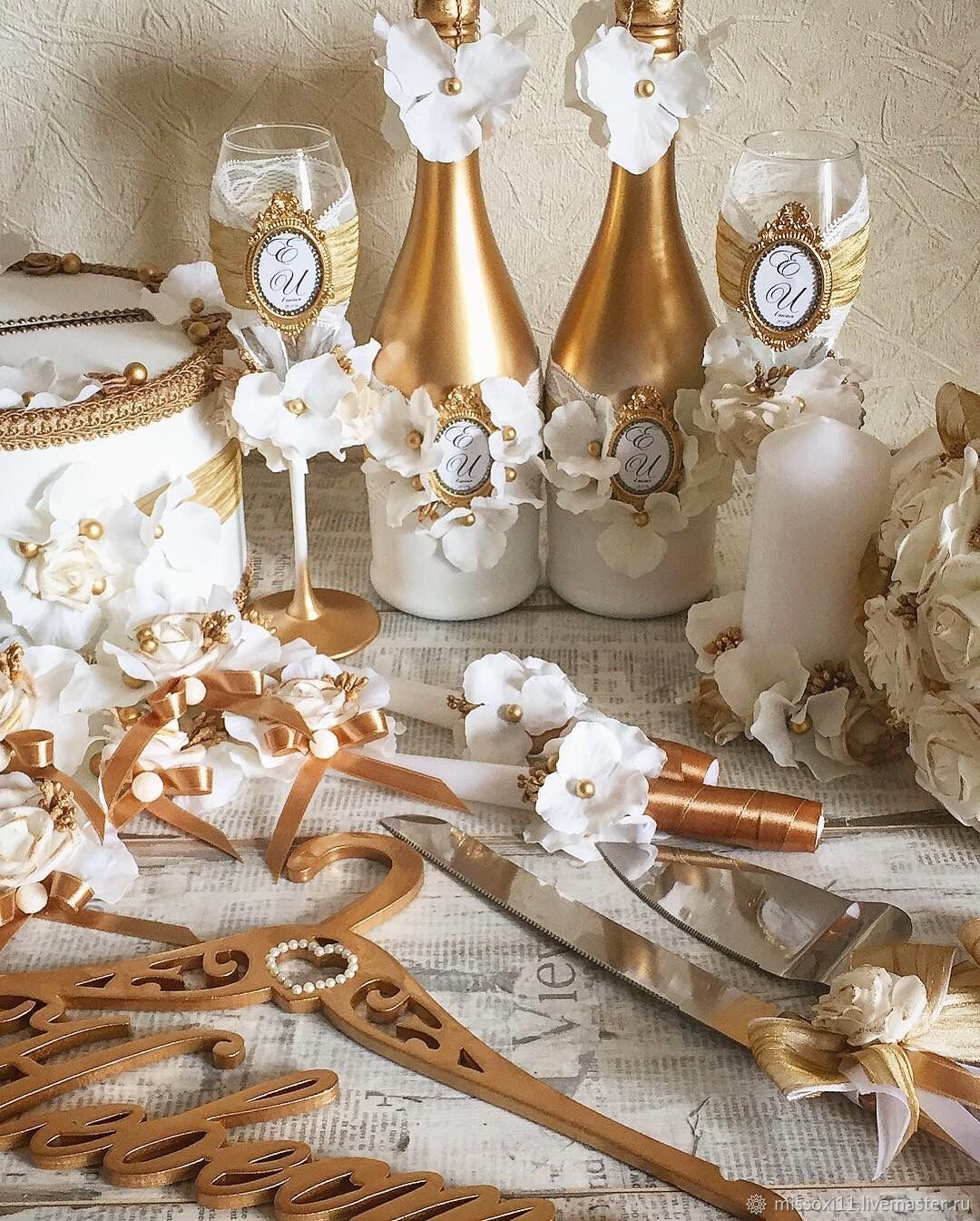 Свадьба в бело золотых тонах