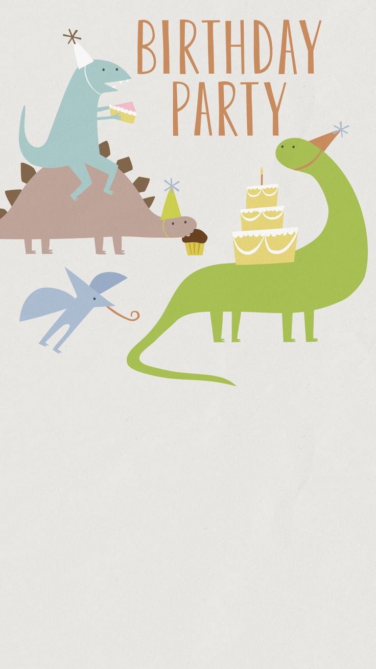 Приглашение на день рождения динозавры