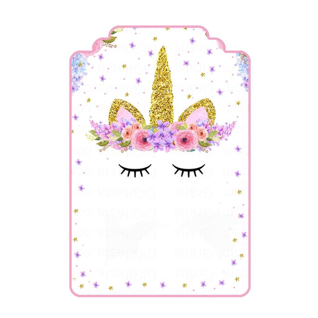 Пригласительные на др Единорог