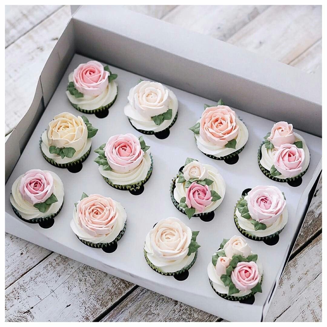 Капкейки с цветами