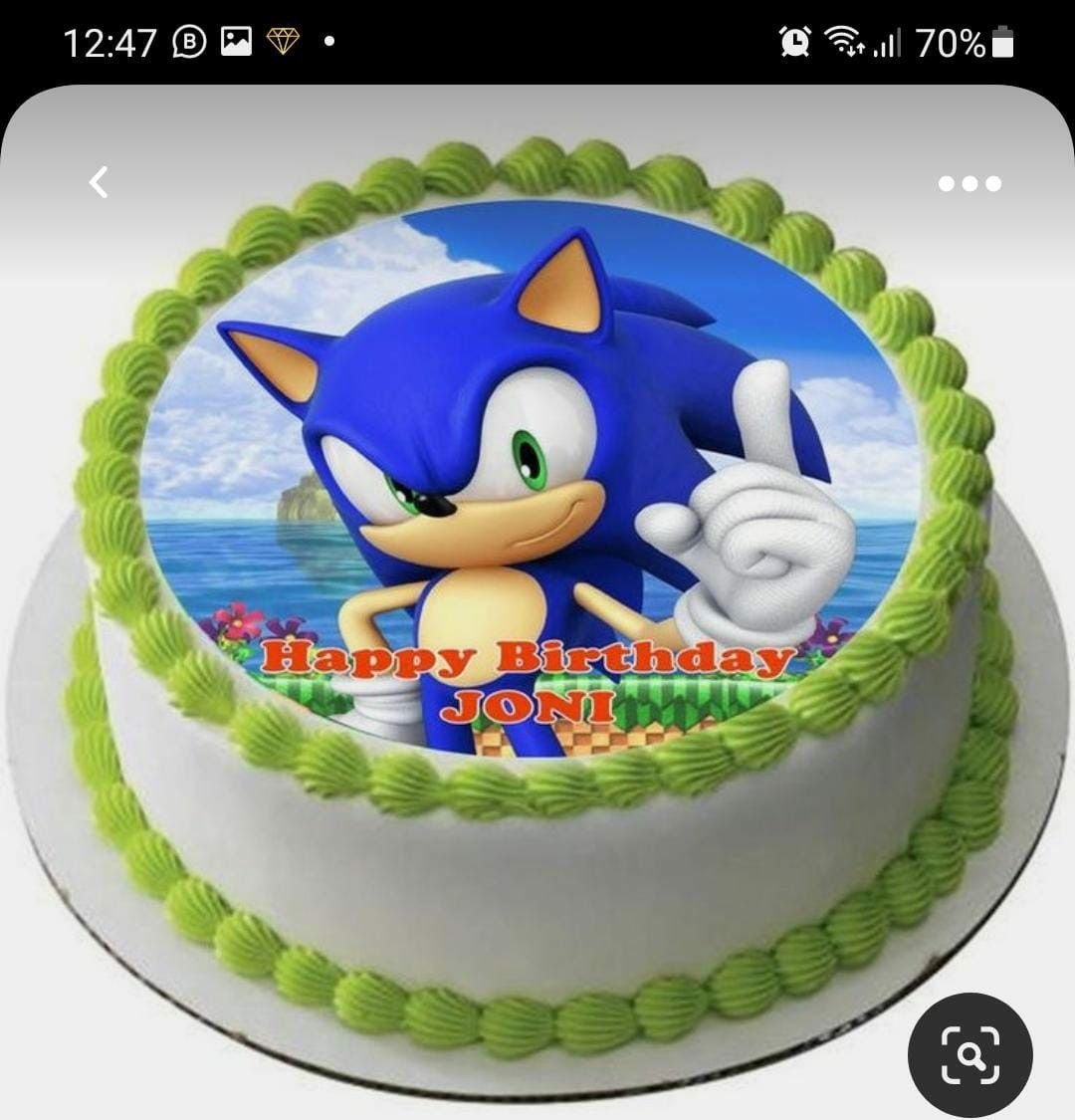 Торты Sonic округлые