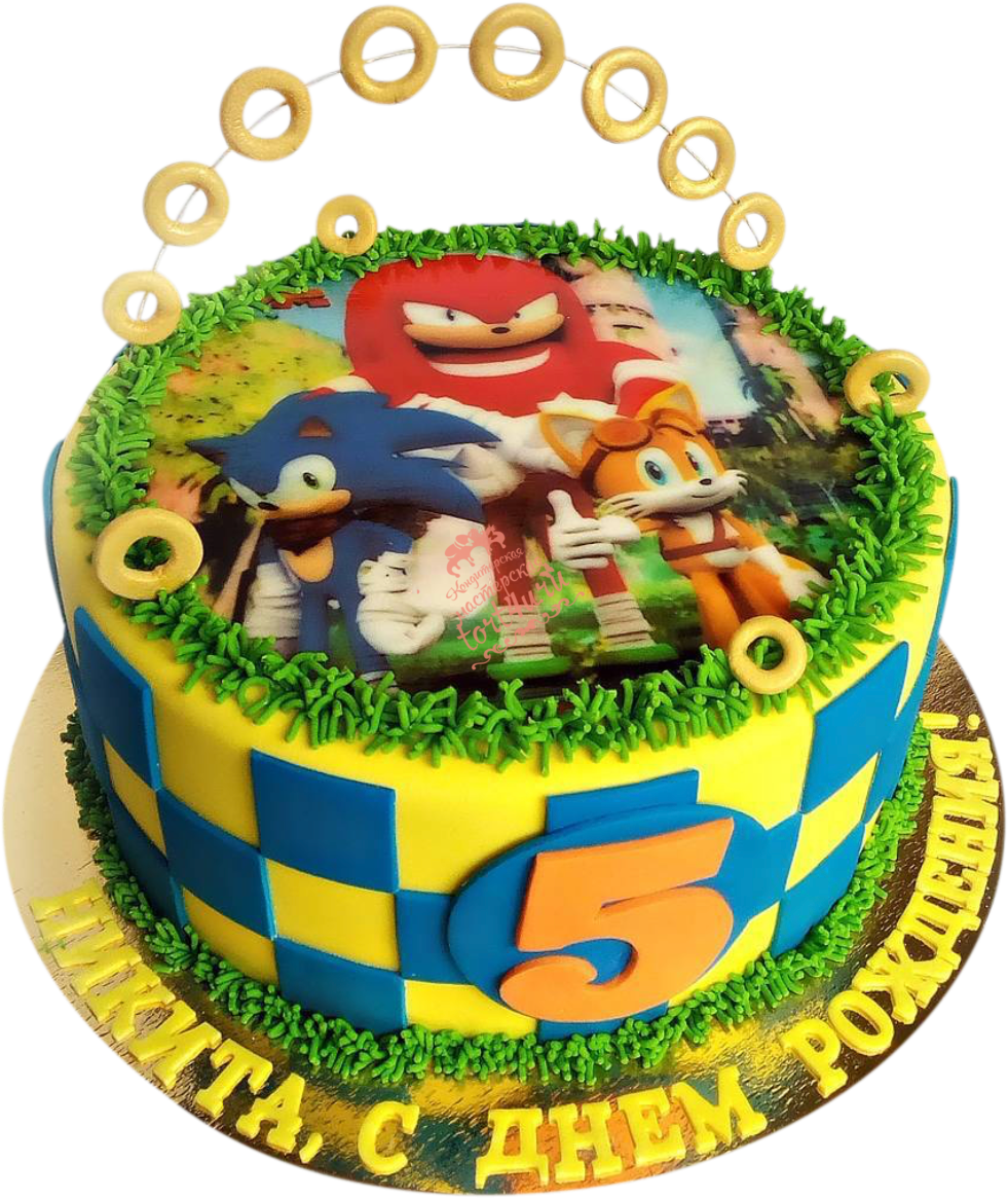 Тортик Соник Ежик