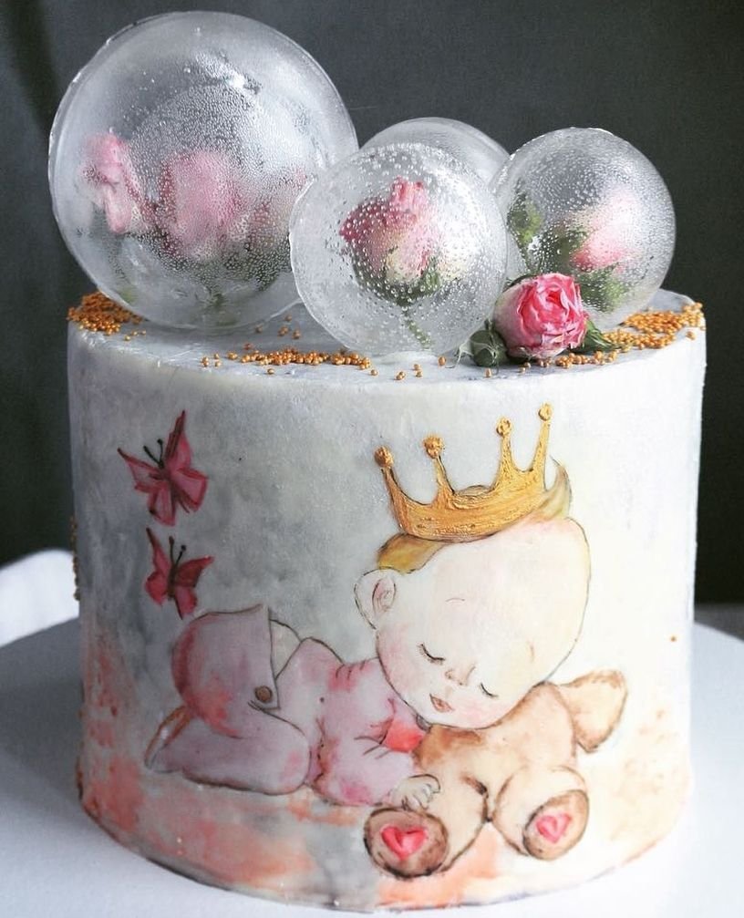 Торт снежный шар