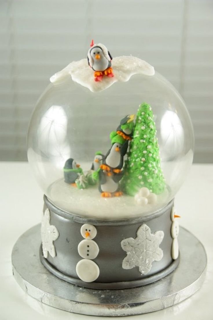 Торт снежный шар