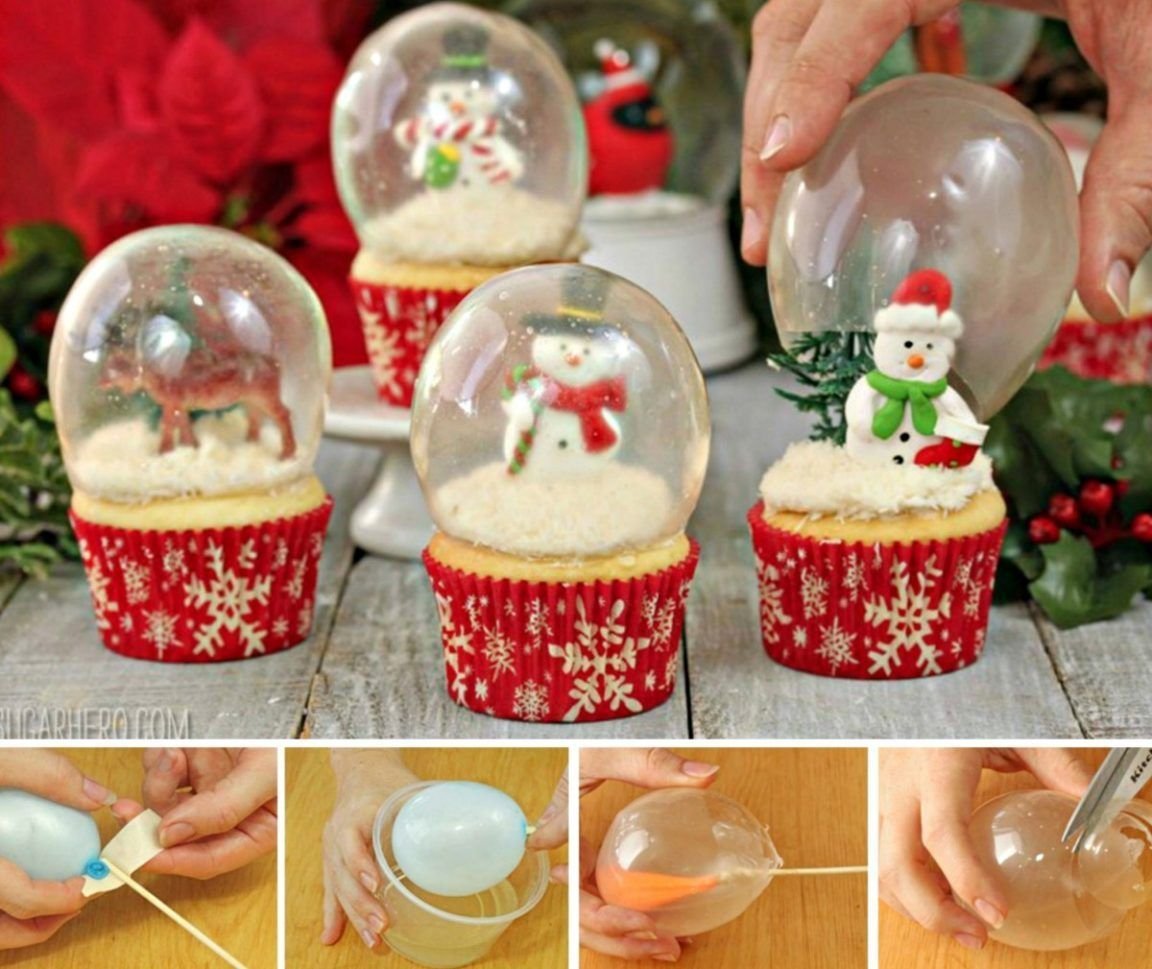 Кекс снежный шар