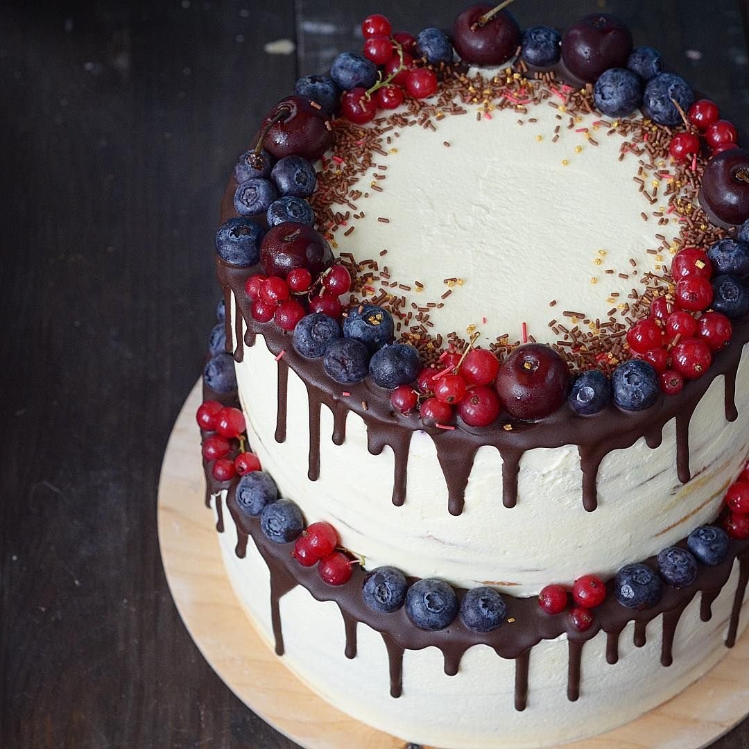 Белый торт крем чиз