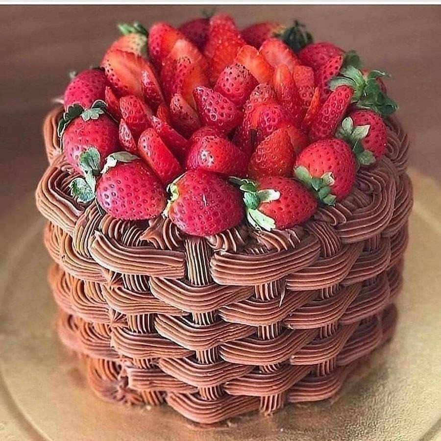 Торт корзина