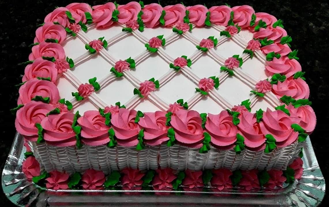 Торт прямоугольный на юбилей женщине