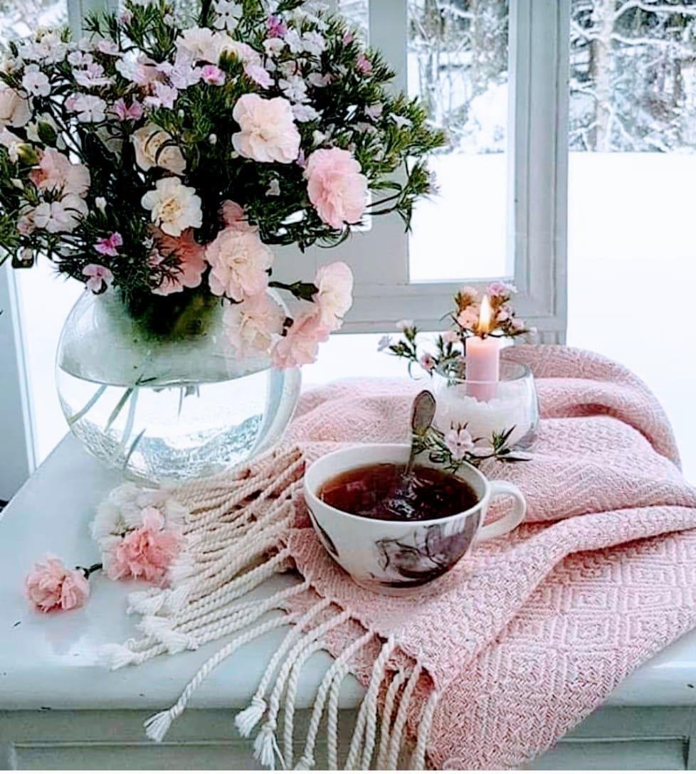 Уютная с цветами