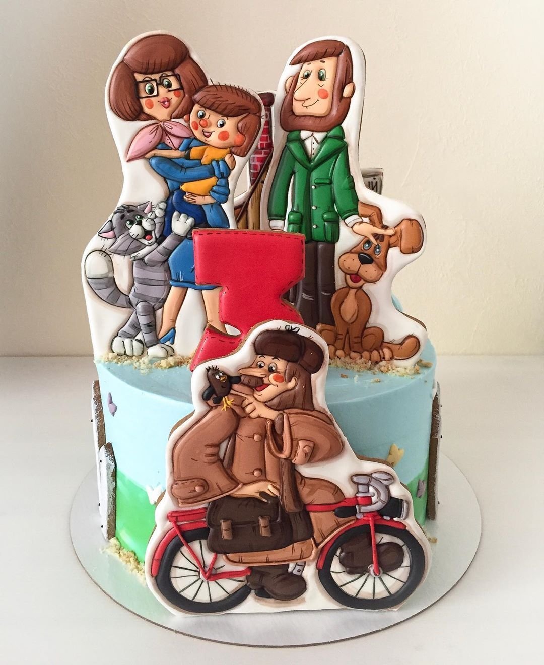 Тортик акварель