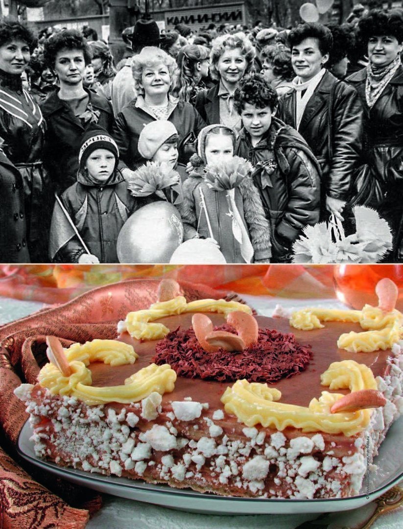 Торт в советском стиле