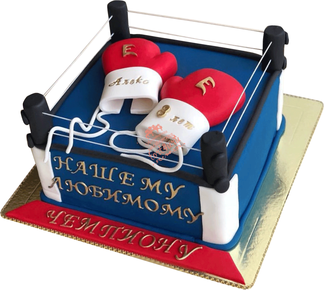 Торт на 18 лет парню боксеру