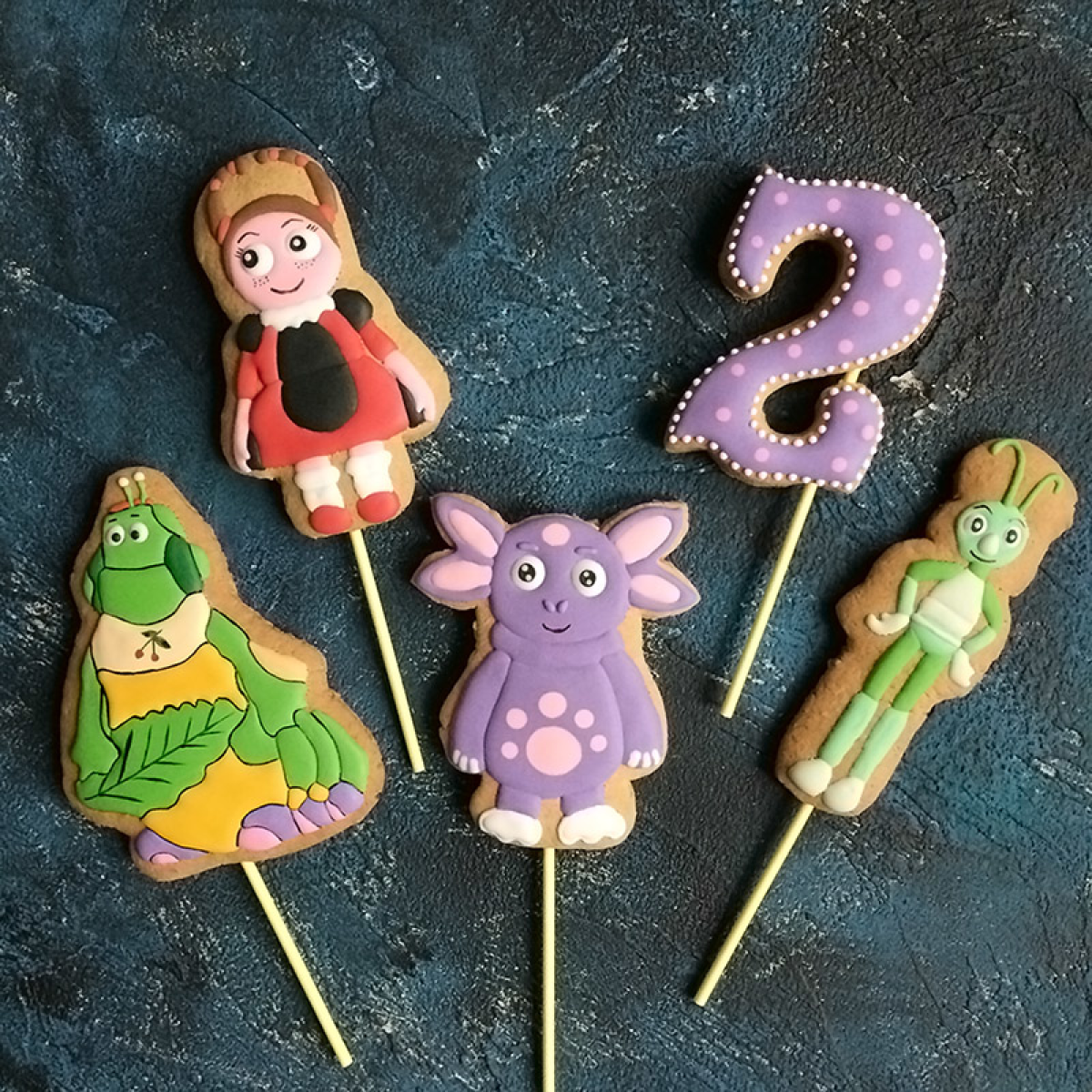 Торт с Лунтиком для мальчика 2 года