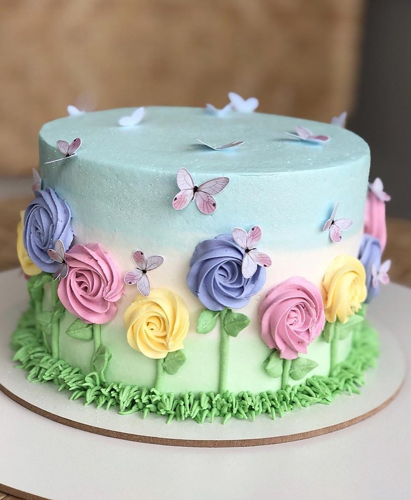 Тортик с цветами