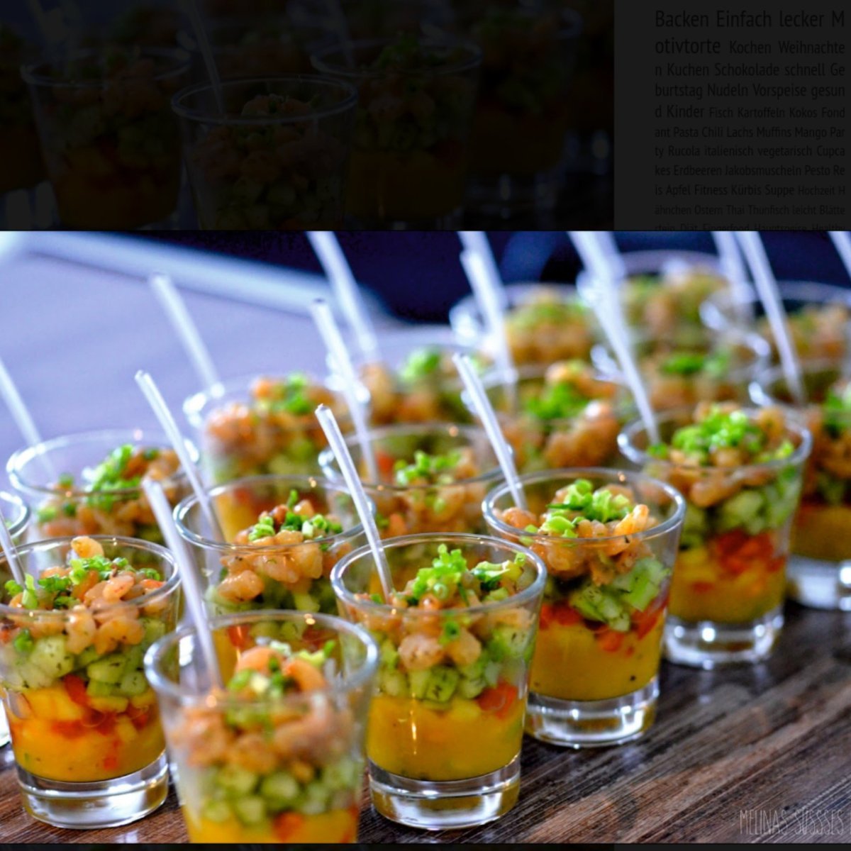 Закуски в стаканчиках