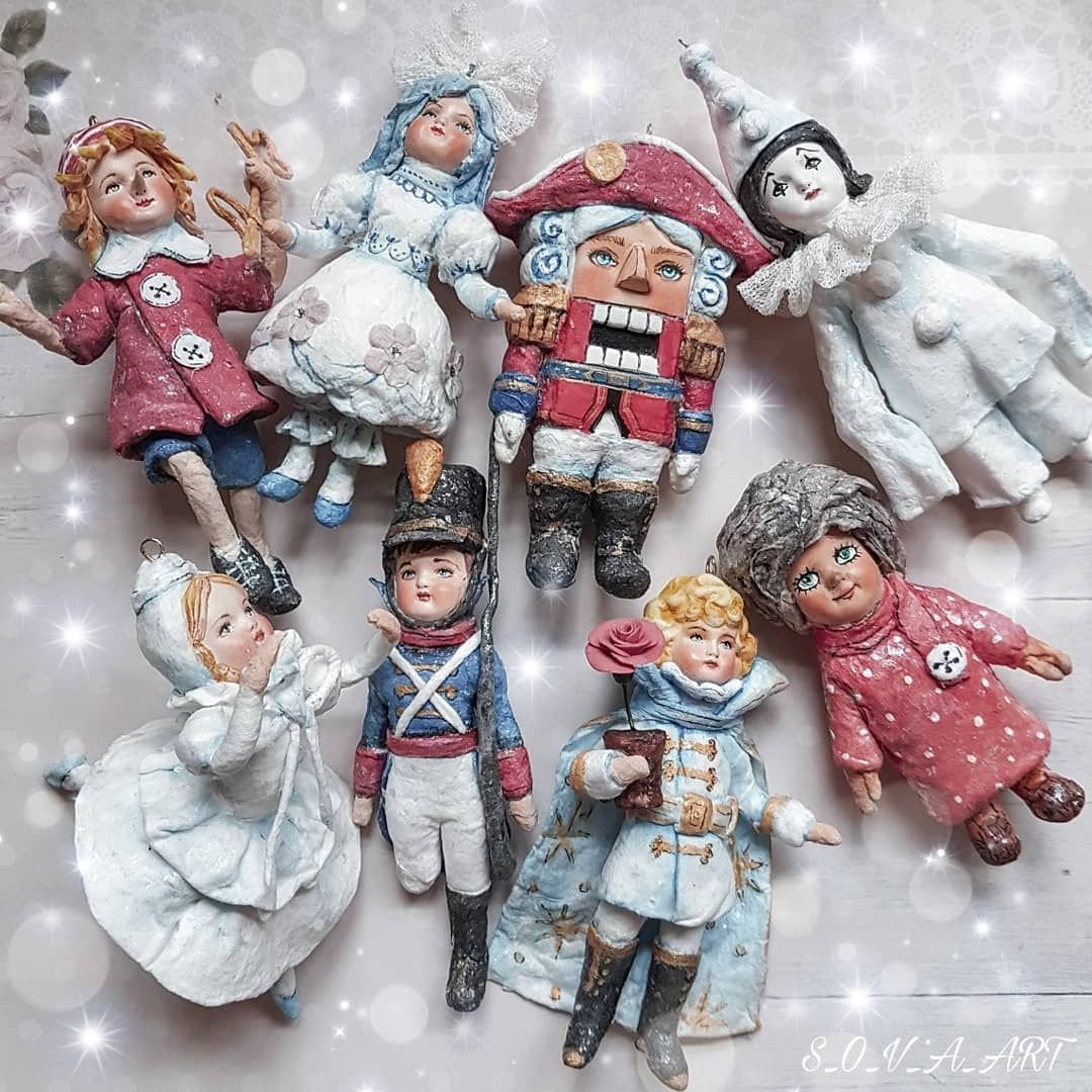 Винтажные елочные игрушки