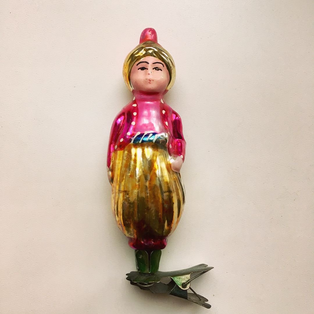 Картонные елочные игрушки Винтаж