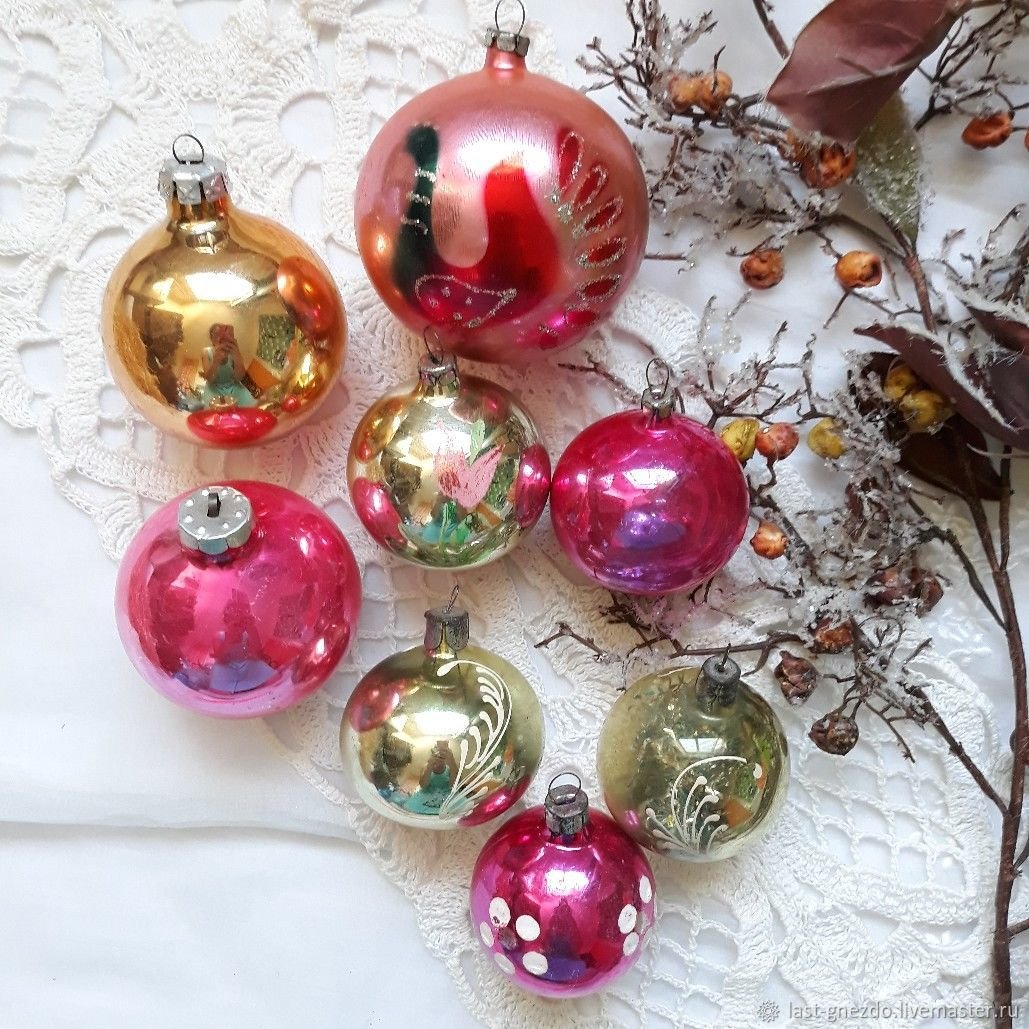 Советские елочные шары