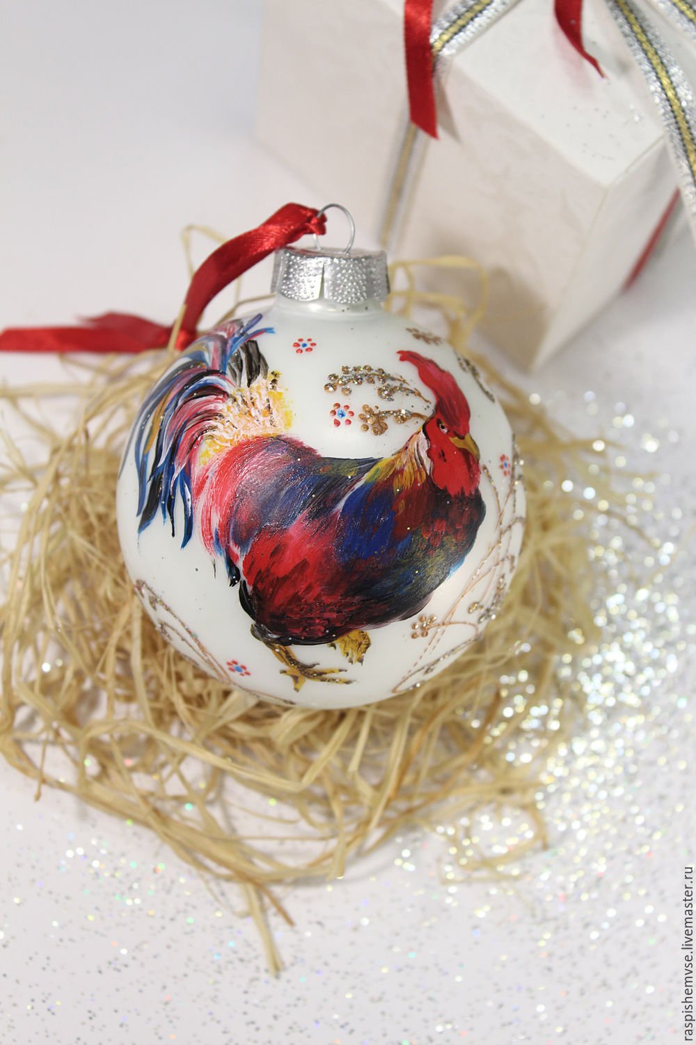 Расписные новогодние шары