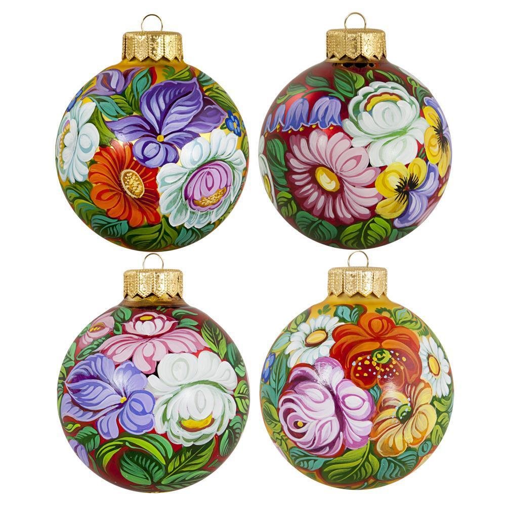 Расписные елочные игрушки