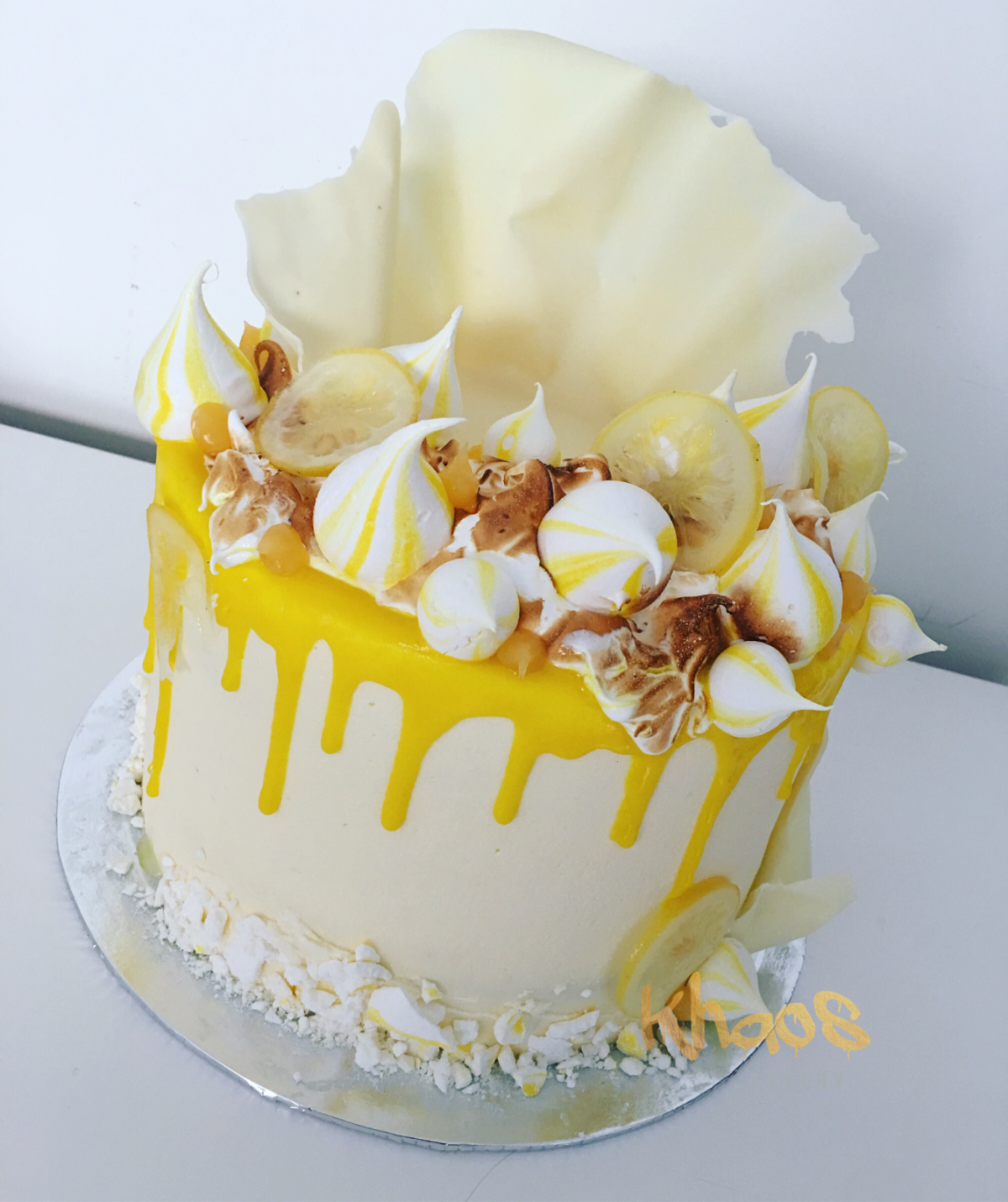 Декор лимонного торта