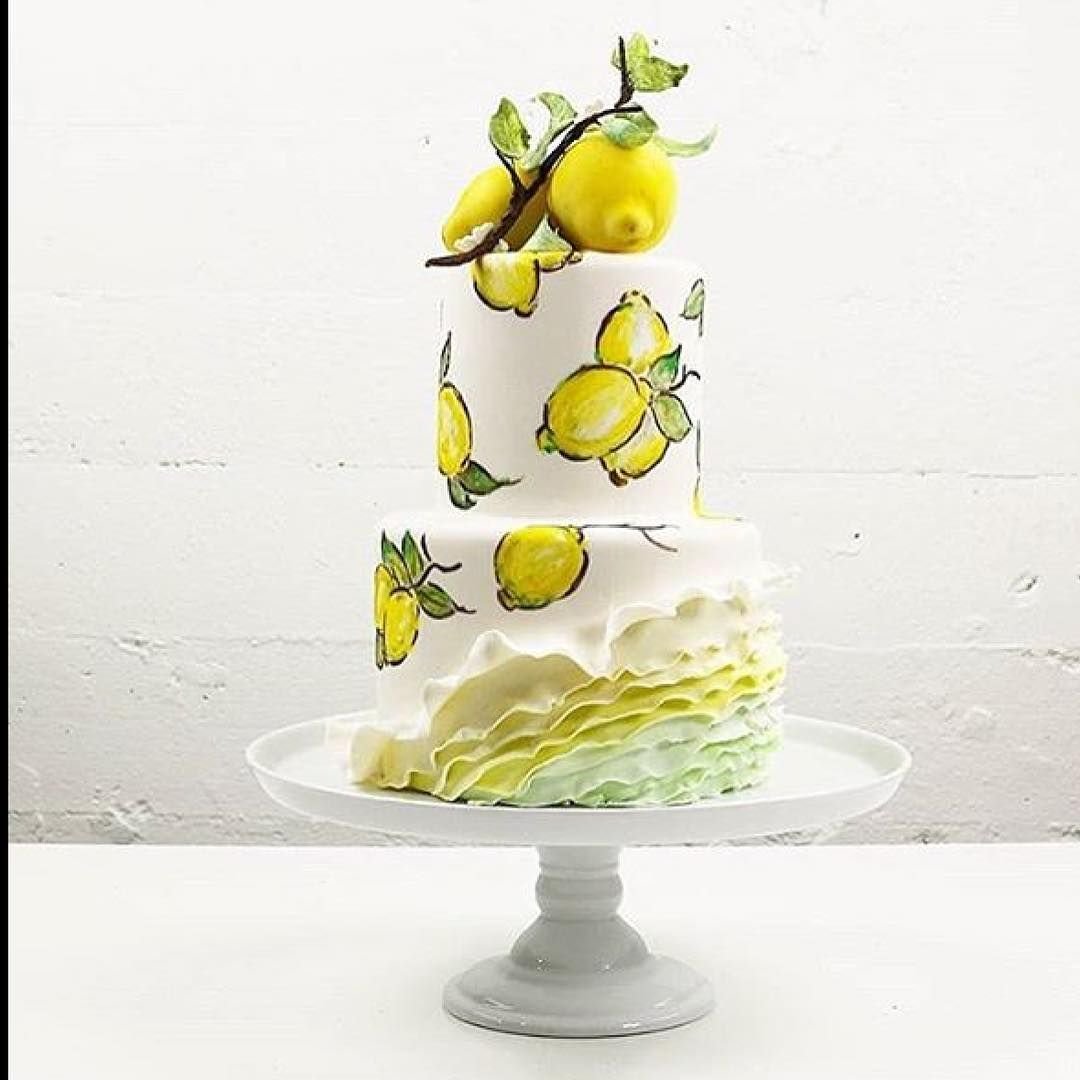 Декор лимонного торта