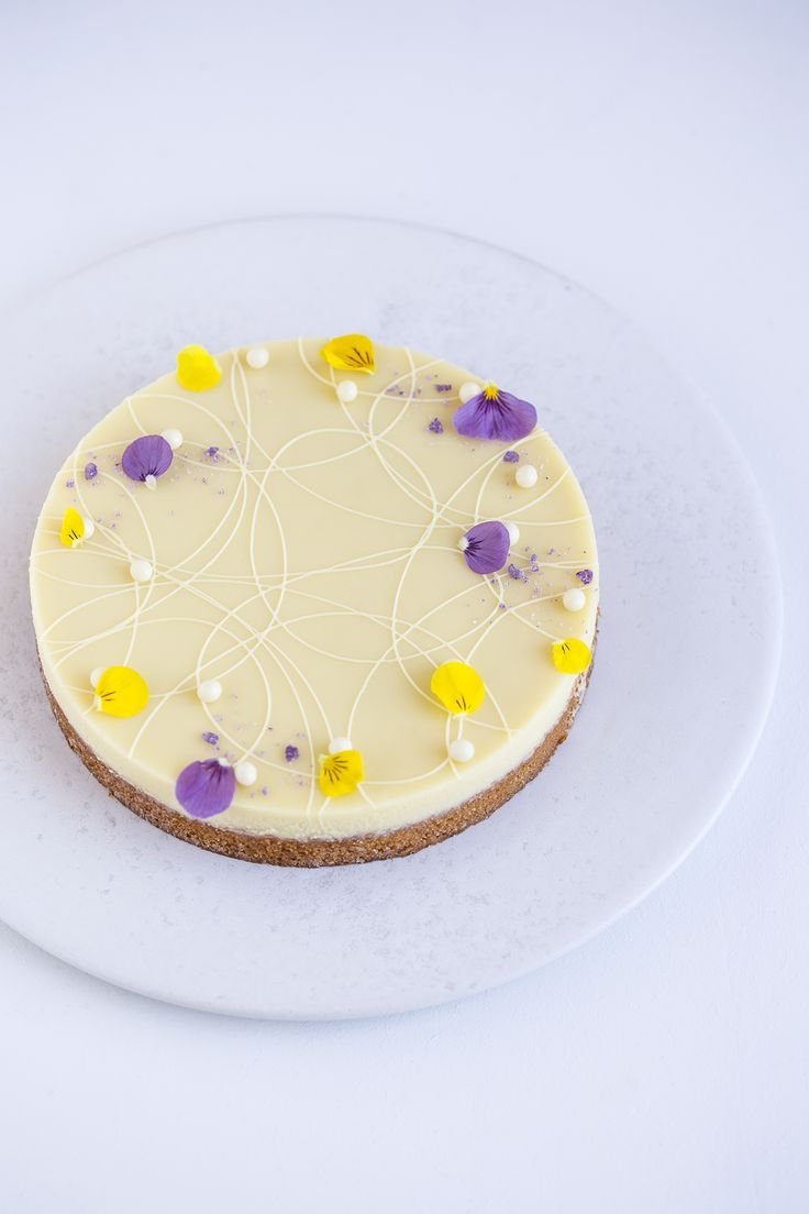 Украшение лимонного торта