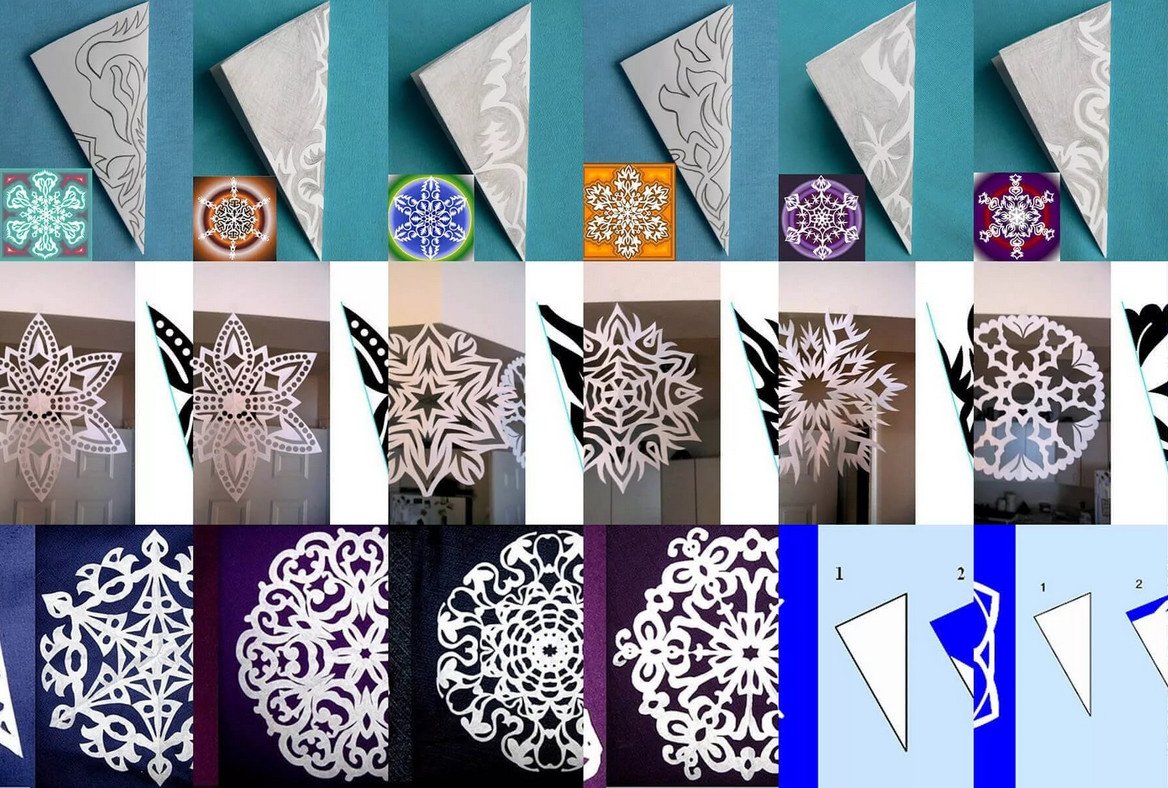 Украшения на новый год из бумаги