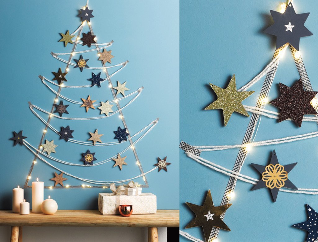 Новогодние украшения на стену