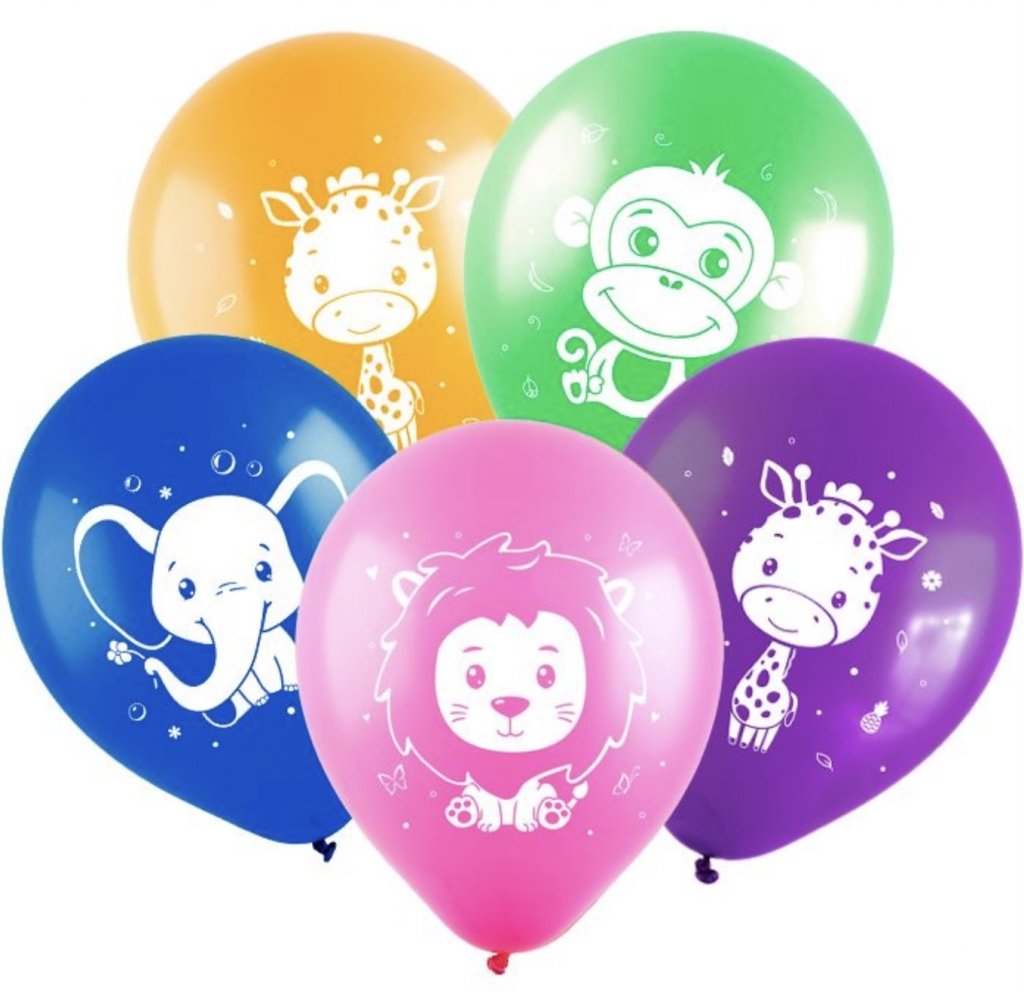 Шар 12" 30 см пастель ассорти 100шт латекс 100635