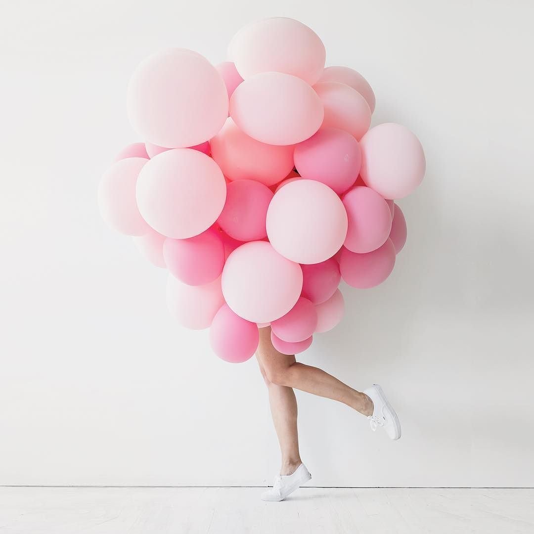 Розовые шарики