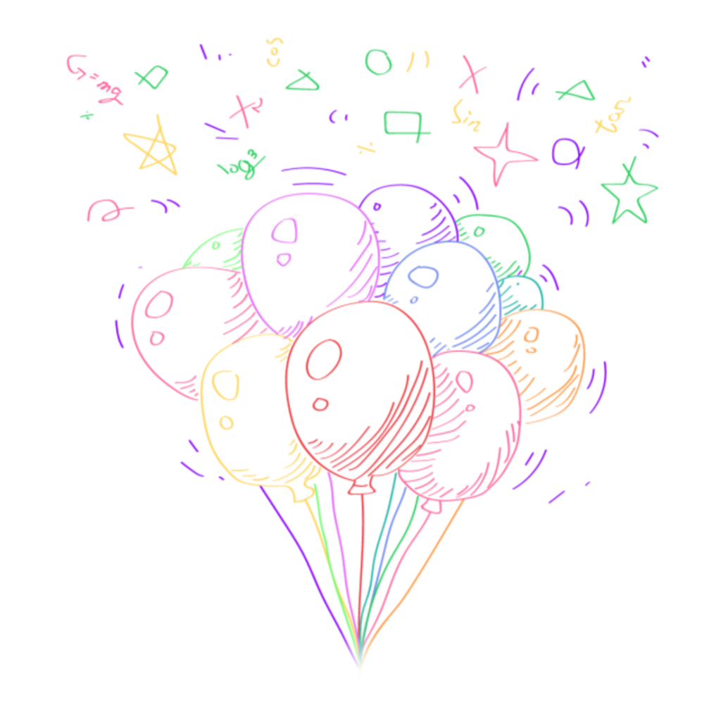 Шарики рисунки на день рождения